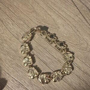 Lilly Pulitzer Gold Elephant Charm Bracelet